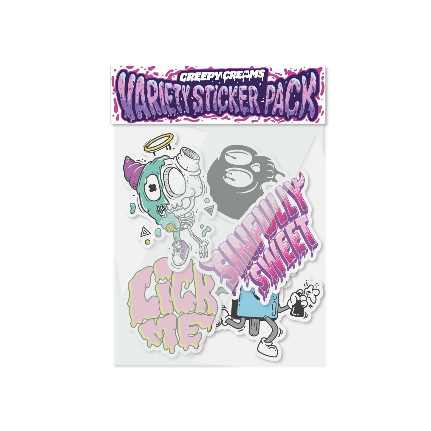 Variety Sticker Pack - Creepy Creams Apparel